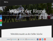 Tablet Screenshot of meister-der-ringe.com